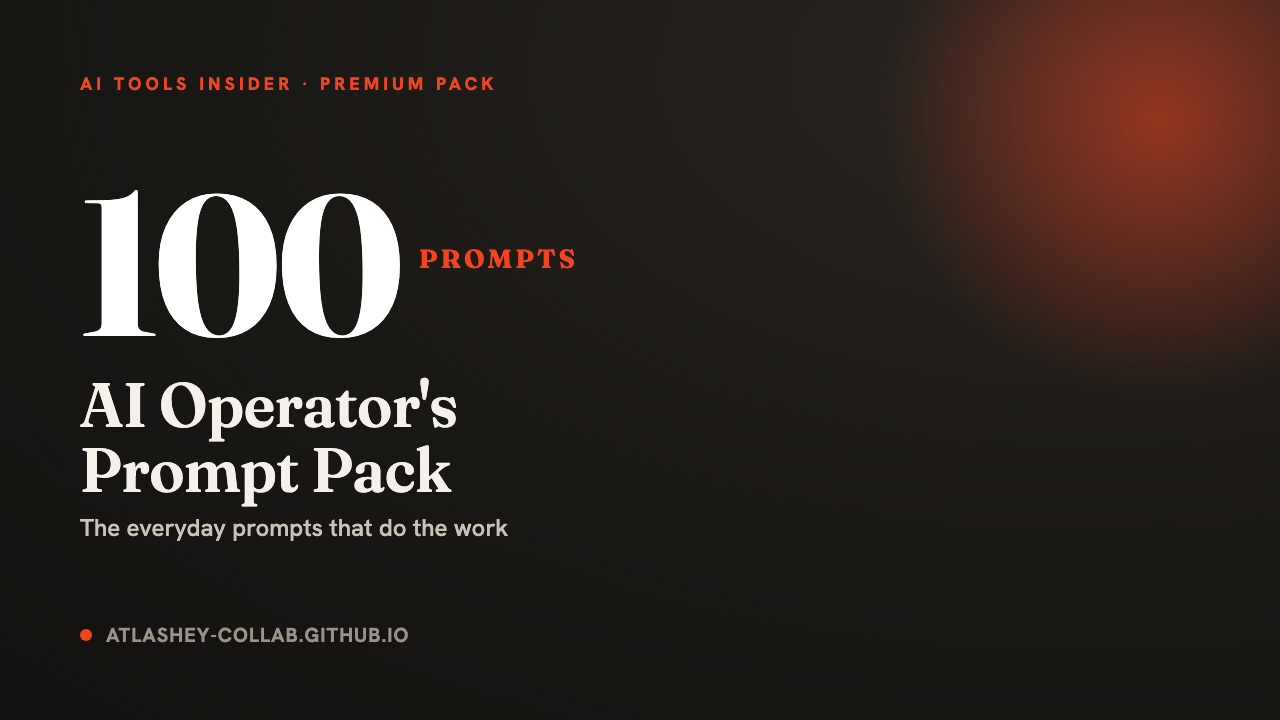 The AI Operator's Prompt Pack cover