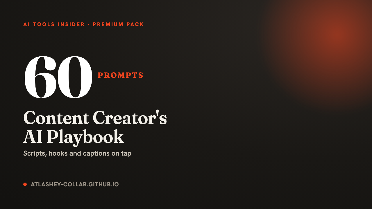 The Content Creator's AI Playbook cover