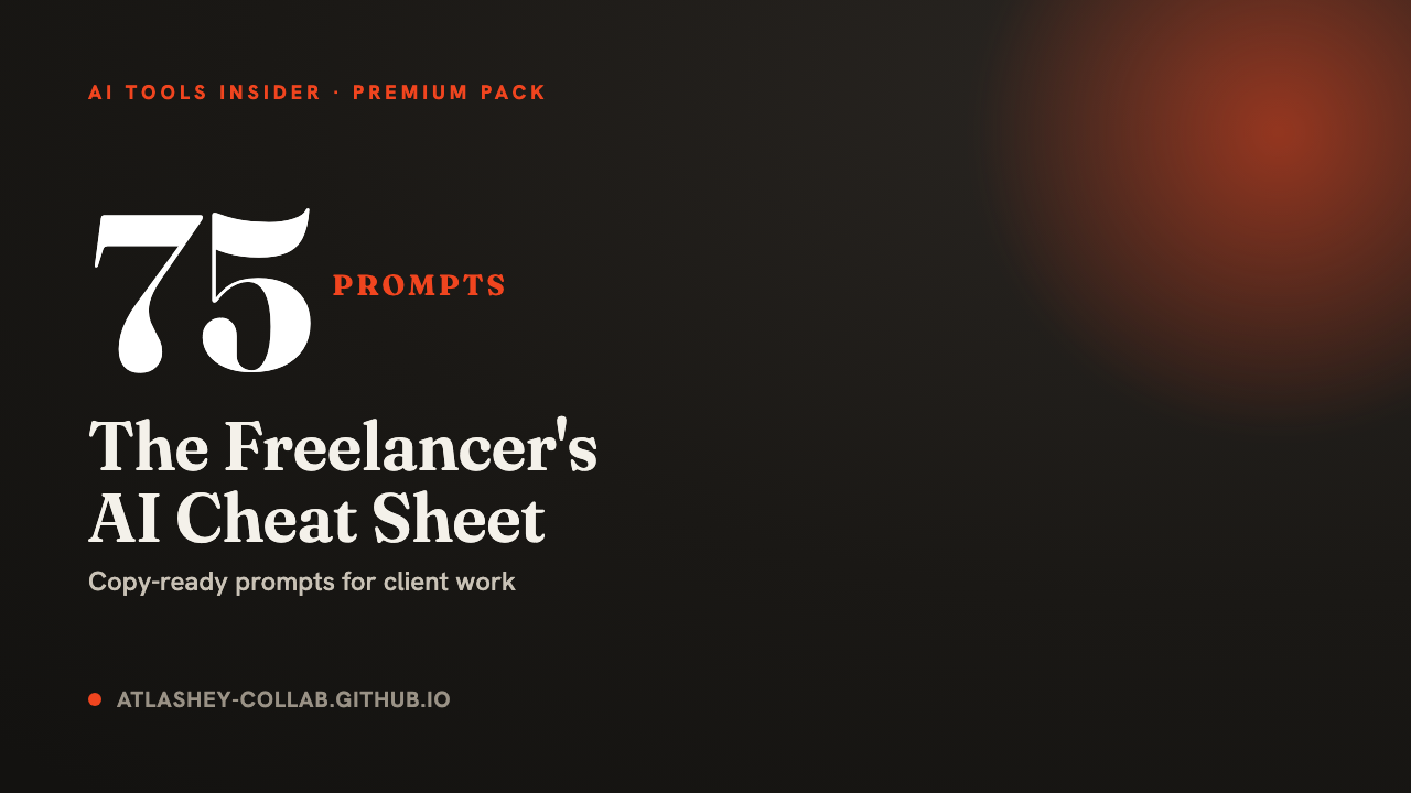 The Freelancer's AI Cheat Sheet cover